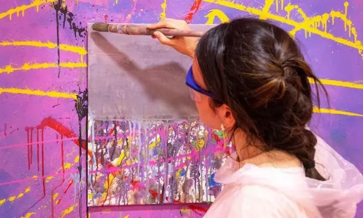 Sesión de pintura "Salpicarte" para 1 o 2 personas junto a Atocha