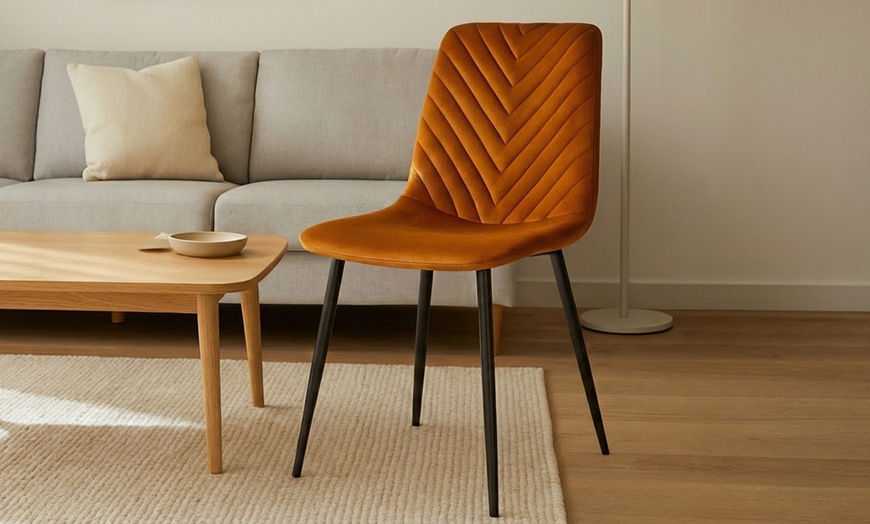 Image 11: Sedia Point in velluto