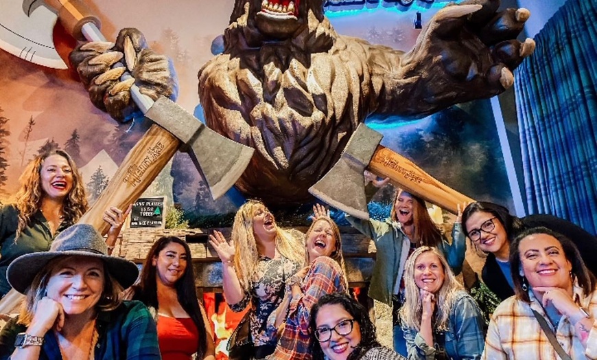 Image 6:  Axe Throwing for 2, 4 or 6 People for 1 Hour Valid Any Day