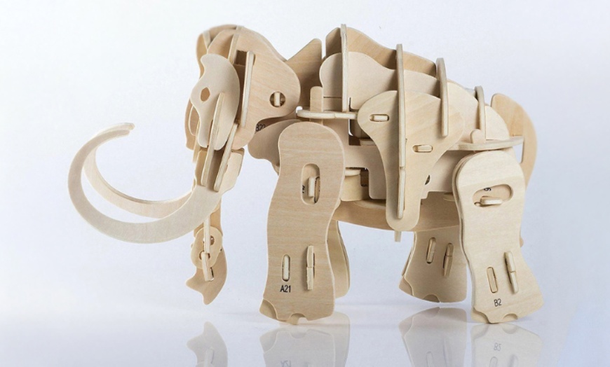 Image 1: Thumbs Up Build and Play: 89-Piece Walking Mammoth Kit