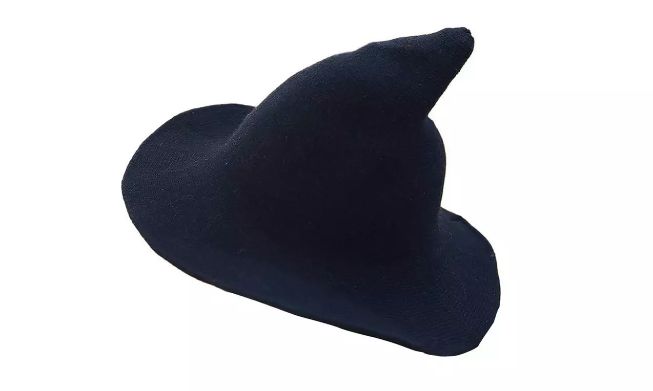 Women Winter Warm Knitted Wool Witch Hat Cap