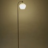 Image 2: Living And Home Gold Floor Lamp, Frosted Glass Shade, 150cm Height