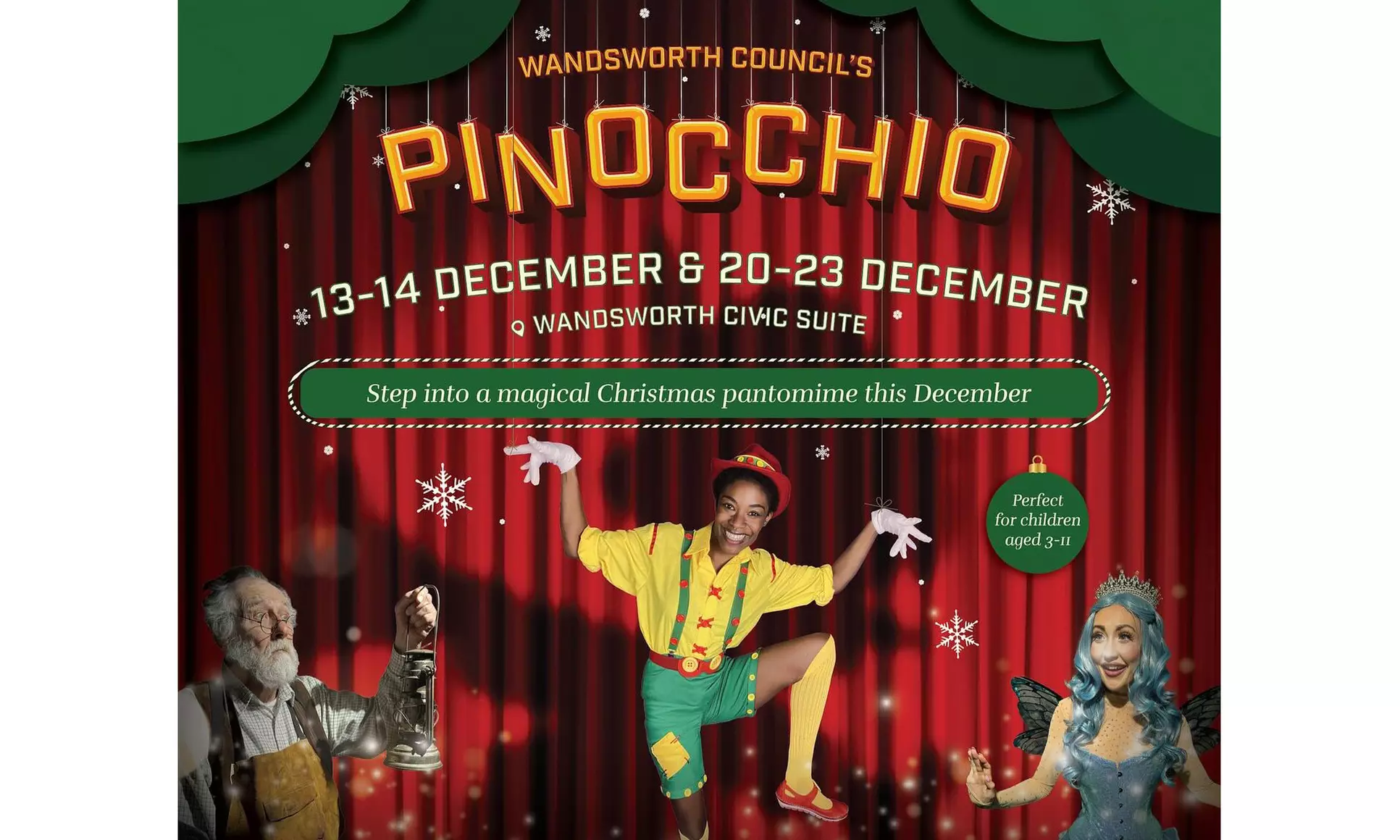 Step into the Magic of Pinocchio this Christmas at Wandsworth Panto! (Up to 46% Off) - Primary Image