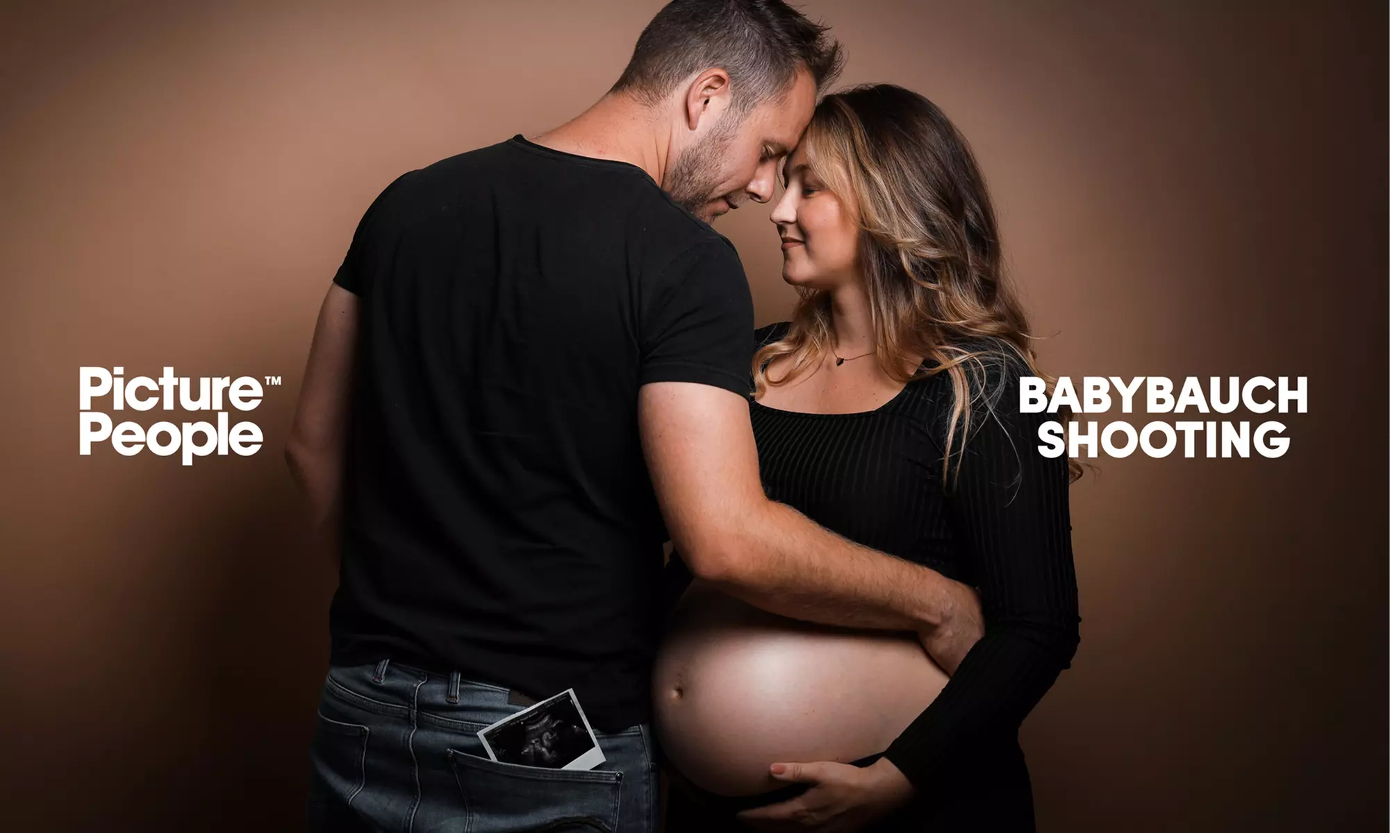 90 Min. Babybauch Fotoshooting inkl. 2-5 Bildern + Geschenk