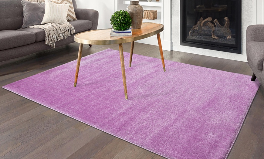 Image 30: Shimmer Soft Shiny Thick Shaggy Rug