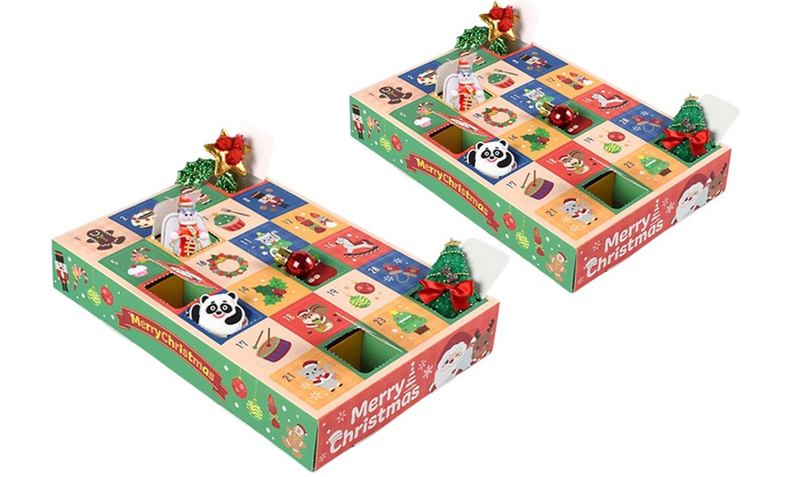 Image 3: 5Pcs Empty Christmas Advent Calendar Boxes