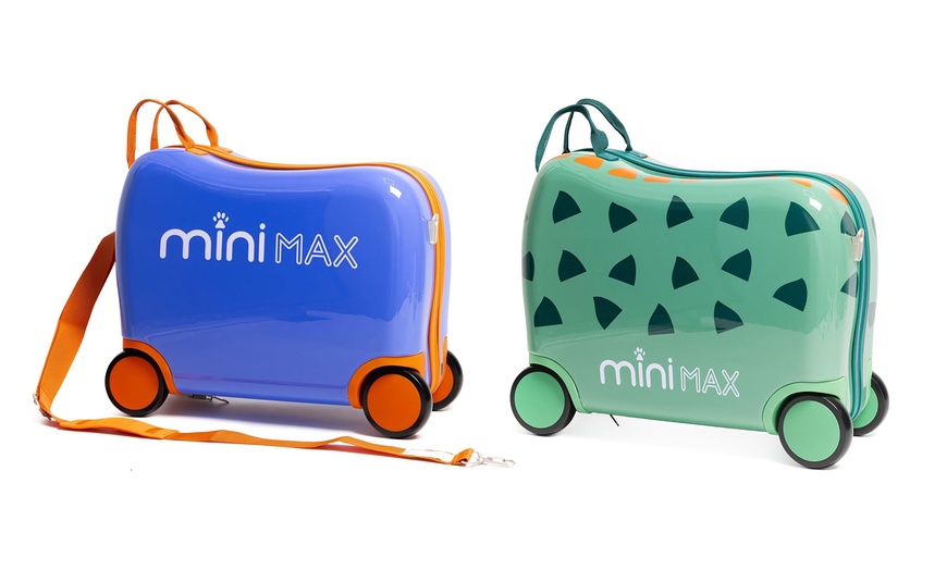 Image 2: Aerolite MiniMax Kids Ride-On Suitcase 45cm x 36cm x 20cm, 29L