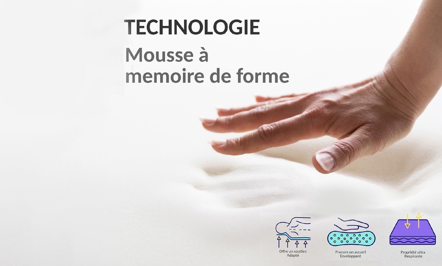 Image 5: Surmatelas à mémoire de forme, 10 zones de confort, Sampur