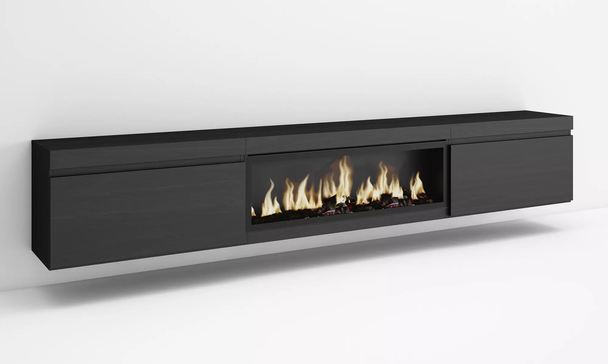 Meuble TV suspendu avec grande capacité de rangement