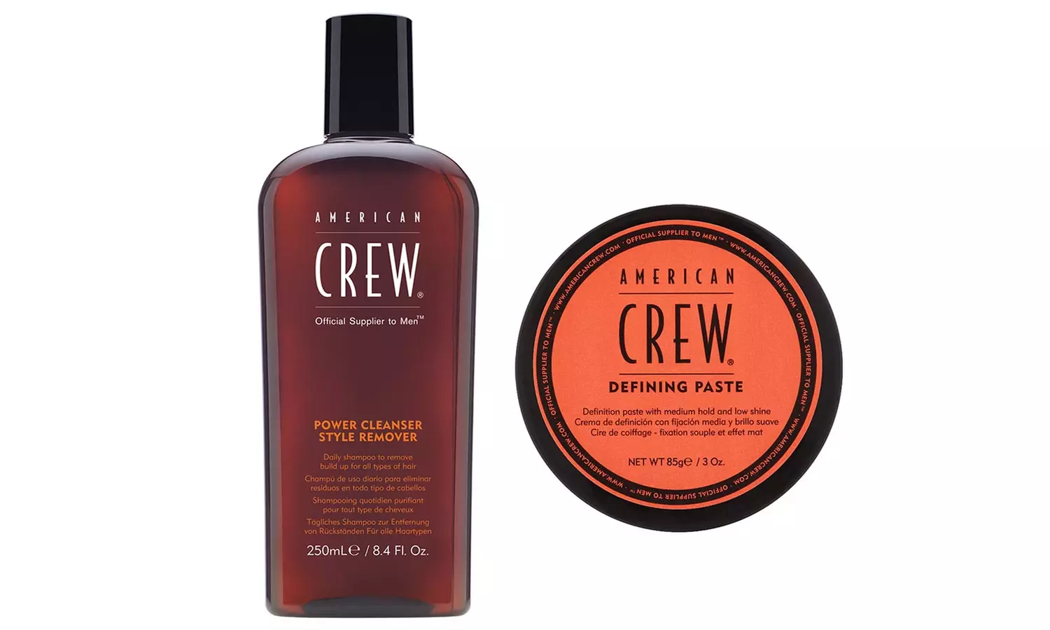 American Crew Power Cleanser Shampoo and Grooming Cream, Fiber, Pomade or Paste - Second Medium
