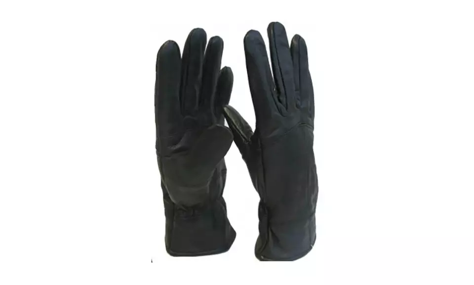 1x oder 2x Paar Unisex-Lederhandschuhe in Schwarz - Primary Image
