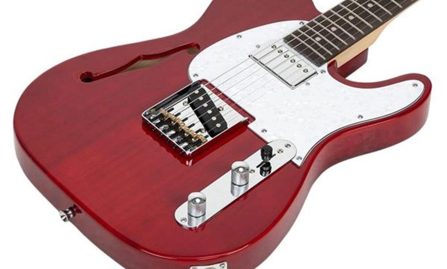 Image 21: Glarry GTL Semi-Hollow Electric Guitar