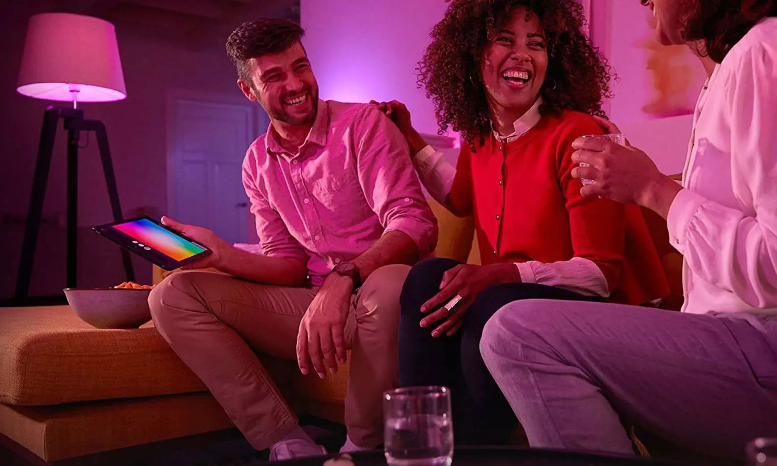 Philips Hue White/Color Ambiance 3rd Gen A19 LED Light Bulb (Certified Refurbished) - Second Medium