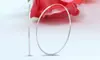 Fine Italian 925 Sterling Silver 65MM Large Oversize Endless Hoop Earrings