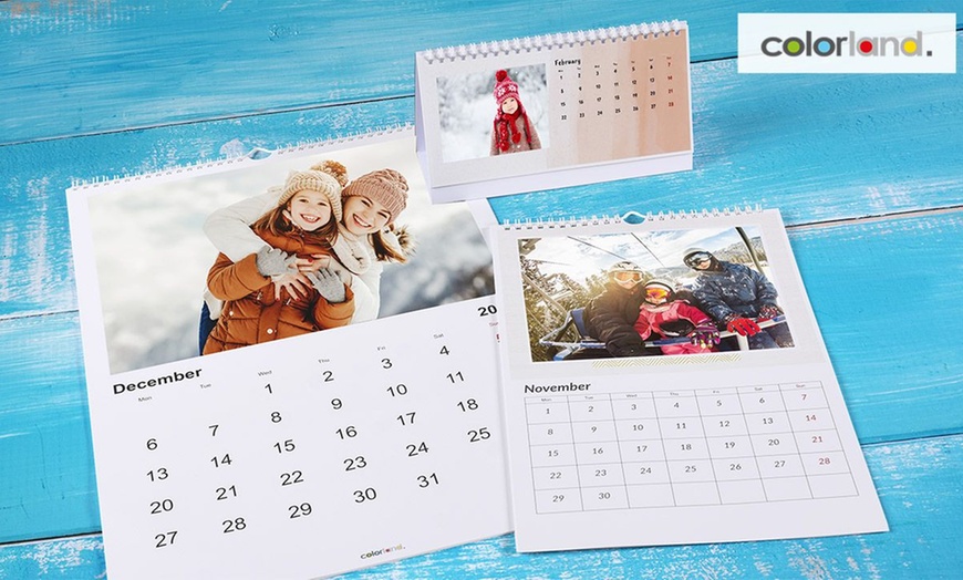 Image 1: Calendarios Personalizados Colorland en Múltiples Tamaños y Diseños