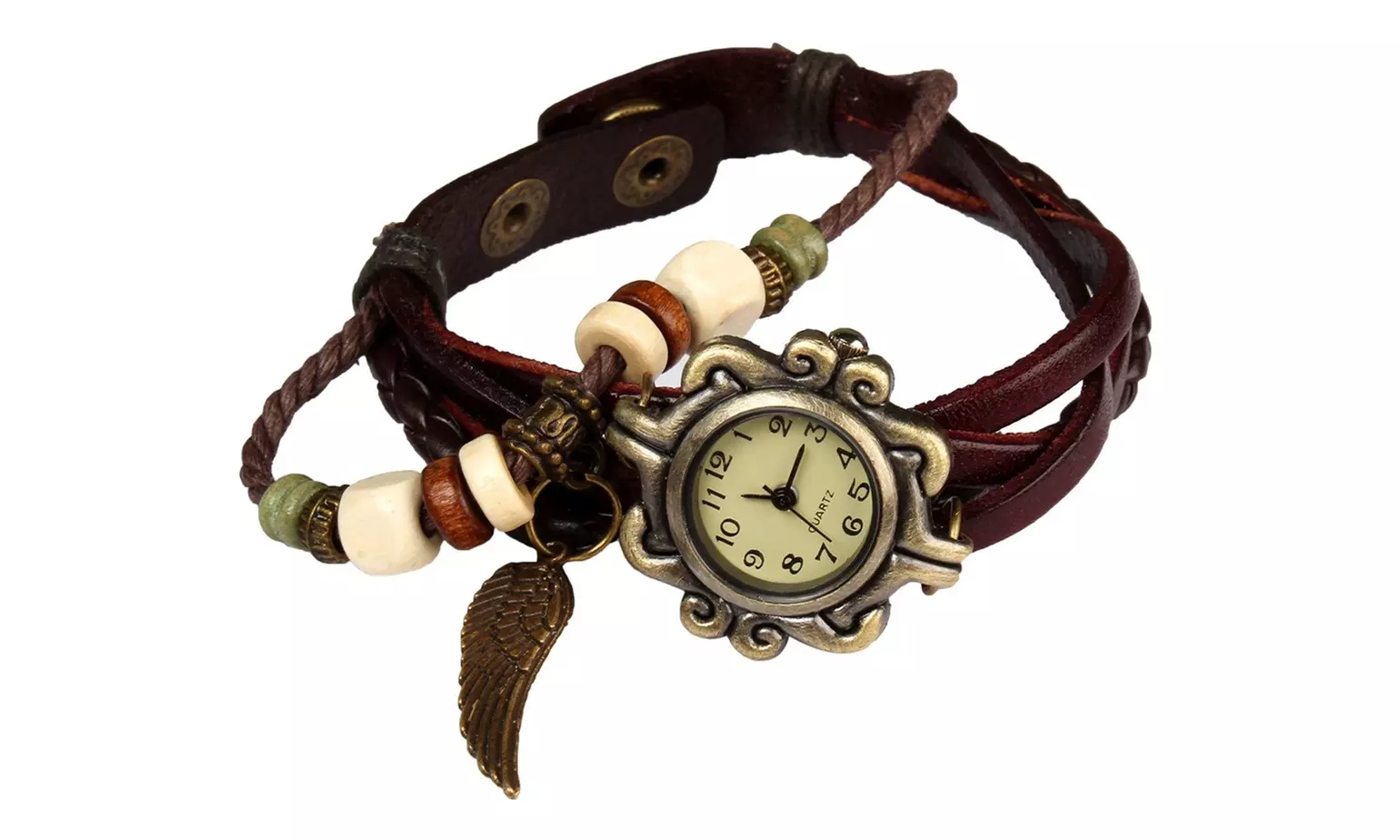 Women's Vintage Bohemian Vegan Leather Watch  (Charm And Color Choices)
