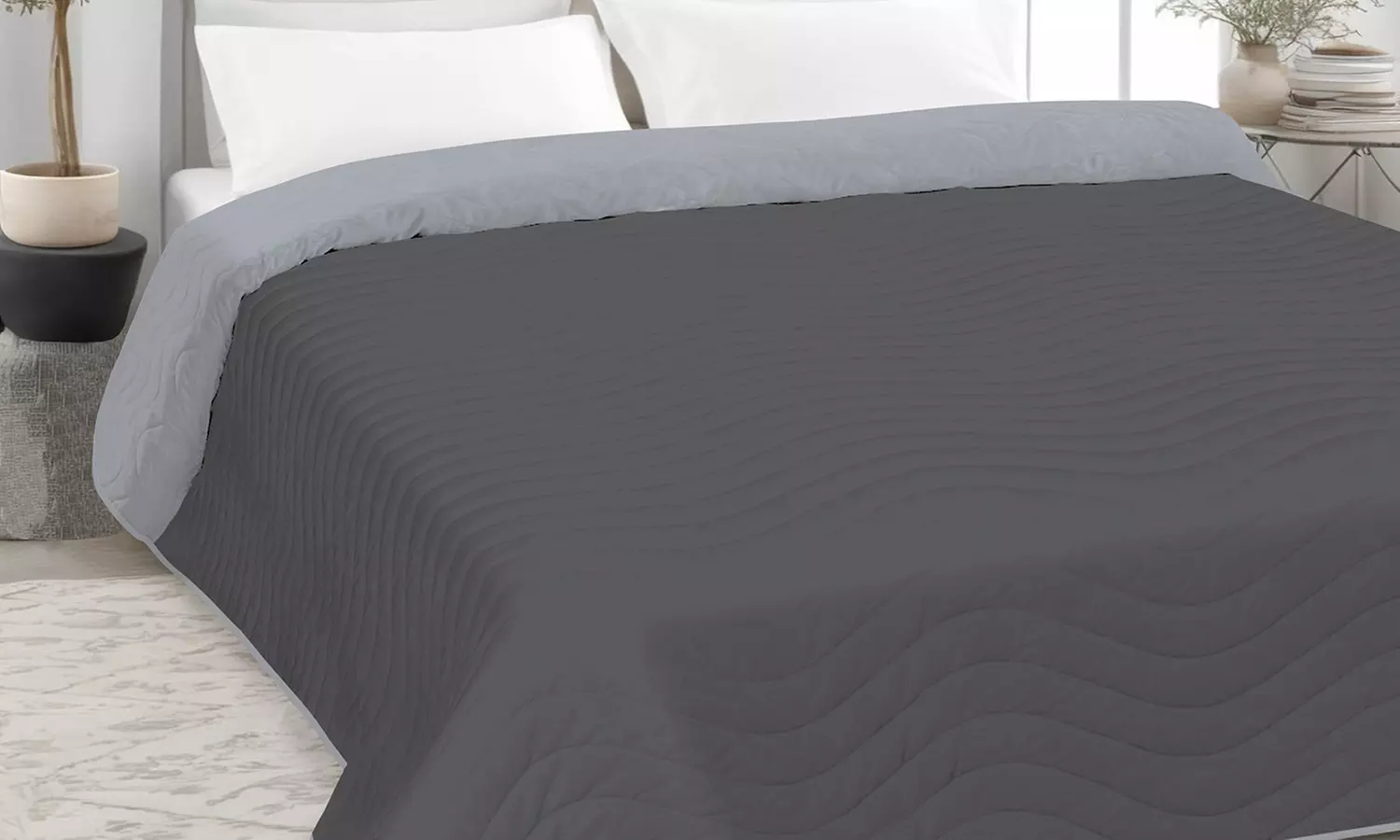 Dubbelzijdige beddesprei