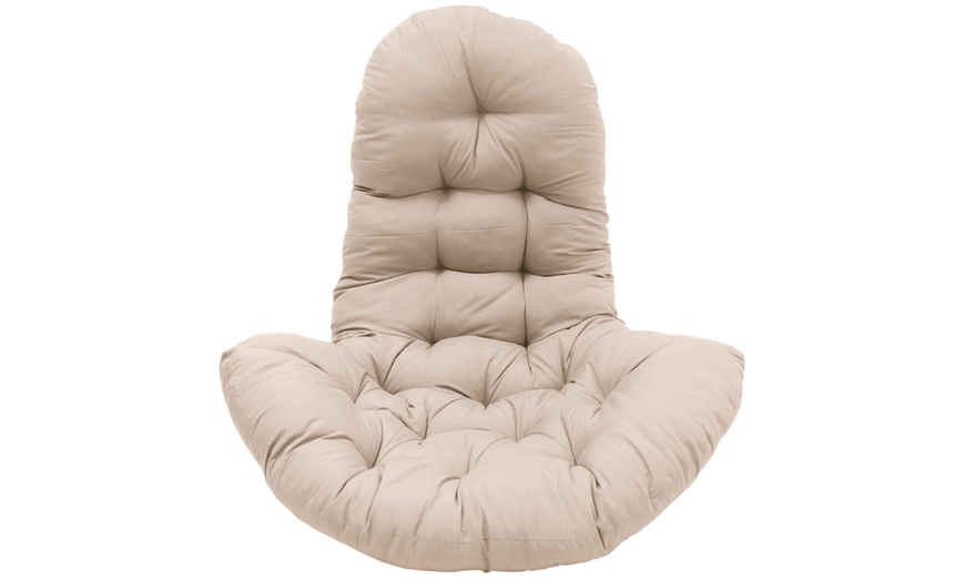 Image 5: Thick Padded Egg Chair Cushion for Hanging Swing Chair