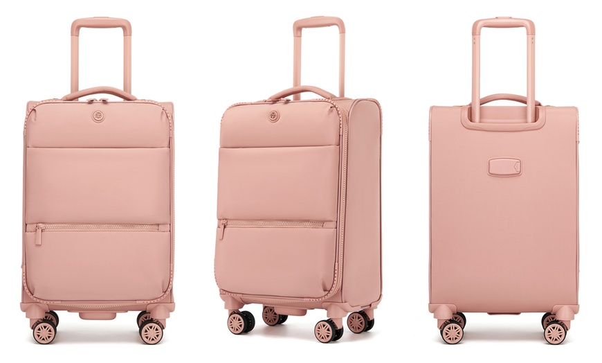 Image 18: Maleta blanda ligera de 20 pulgadas con neceser extraíble