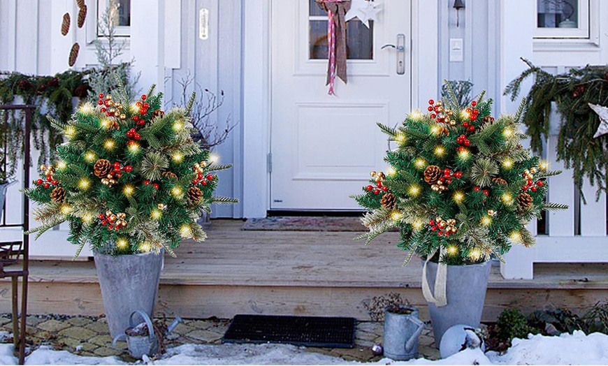 Image 7: Artificial Christmas Tree with Light