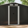 Image 32: Large Metal Garden Tool Storage Shed in 6 Styles