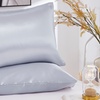Image 1: 2 Pack Soft Satin Pillowcase Pillow Case Cushion Cover Queen King Size