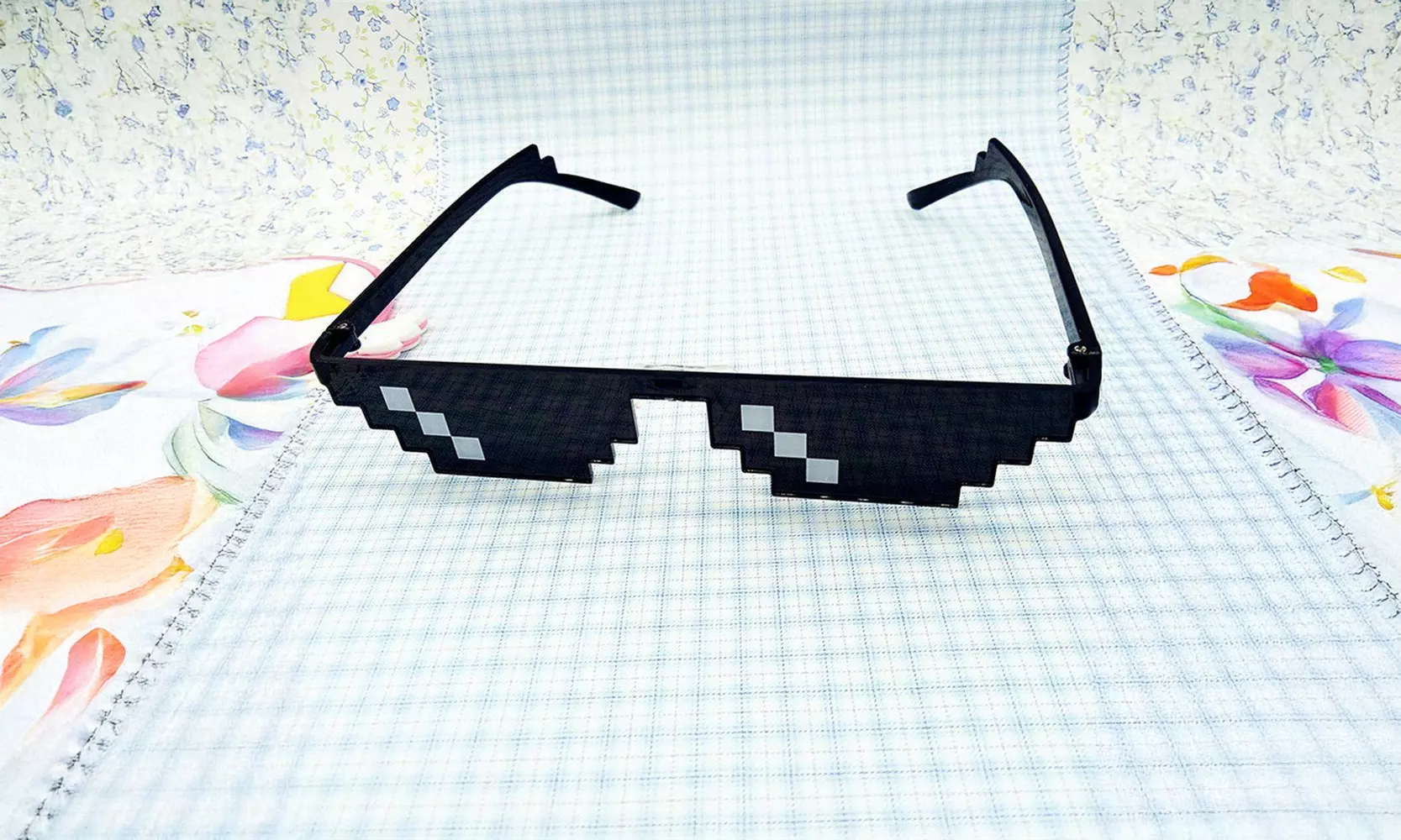 Thug Life Glasses Deal With It Sunglasses MLG Eyewear Unisex Meme Cool 8 Bit