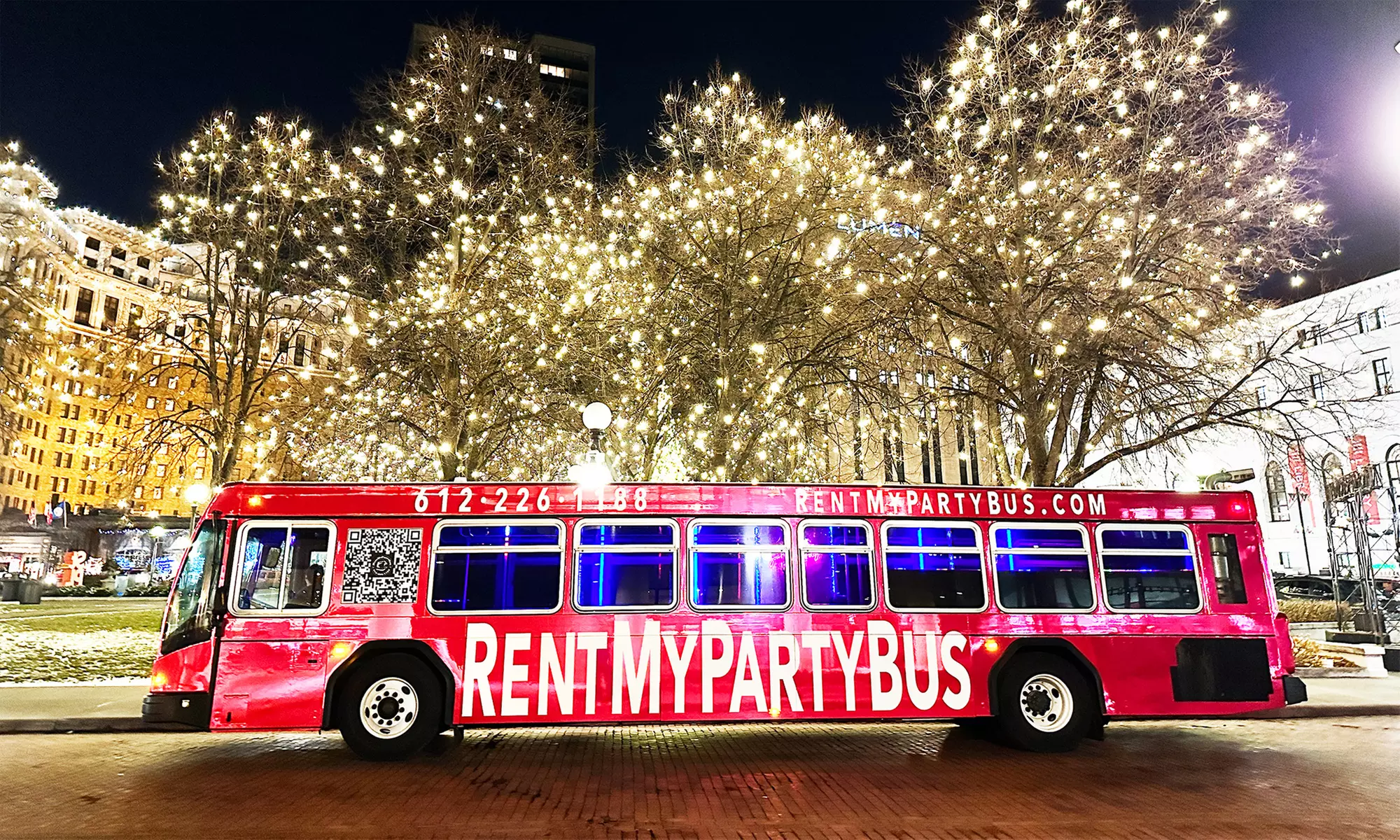 Create Lasting Memories with Rent My Party Bus's Holiday Lights Tour - Unforgettable Features Included - Primary Image