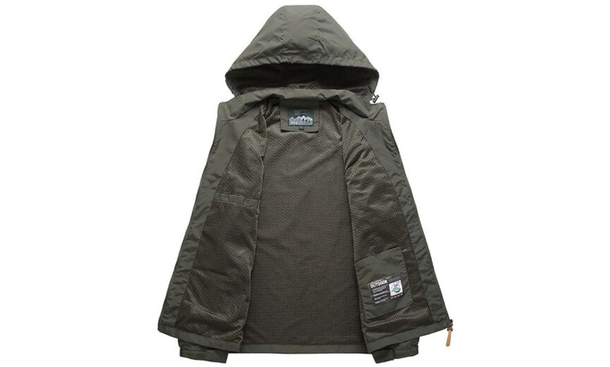 Image 6: Outdoor Hiking Windproof Men's Sports Jacket 
