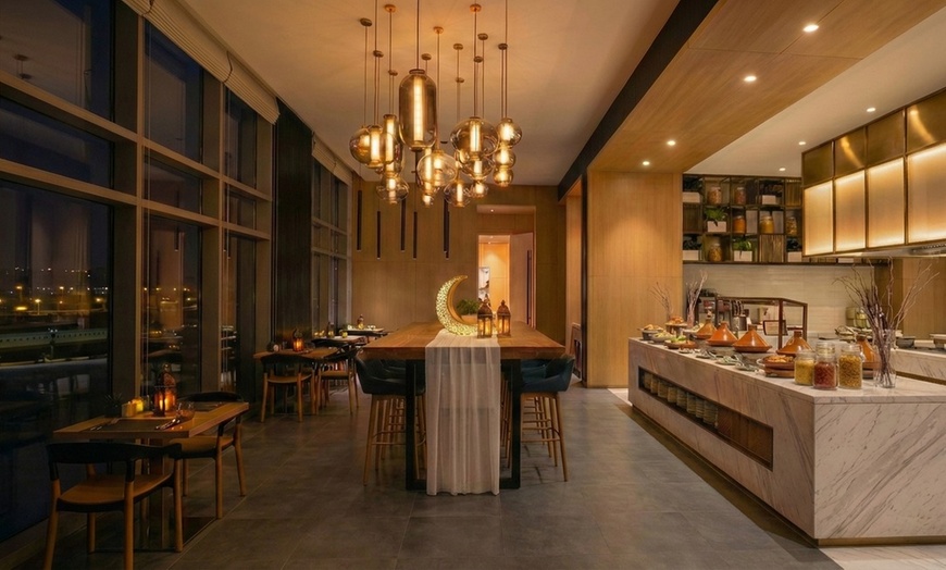 Image 2: Traditional Arabic Iftar Buffet with Live BBQ Shawarma Ouzi & Desserts