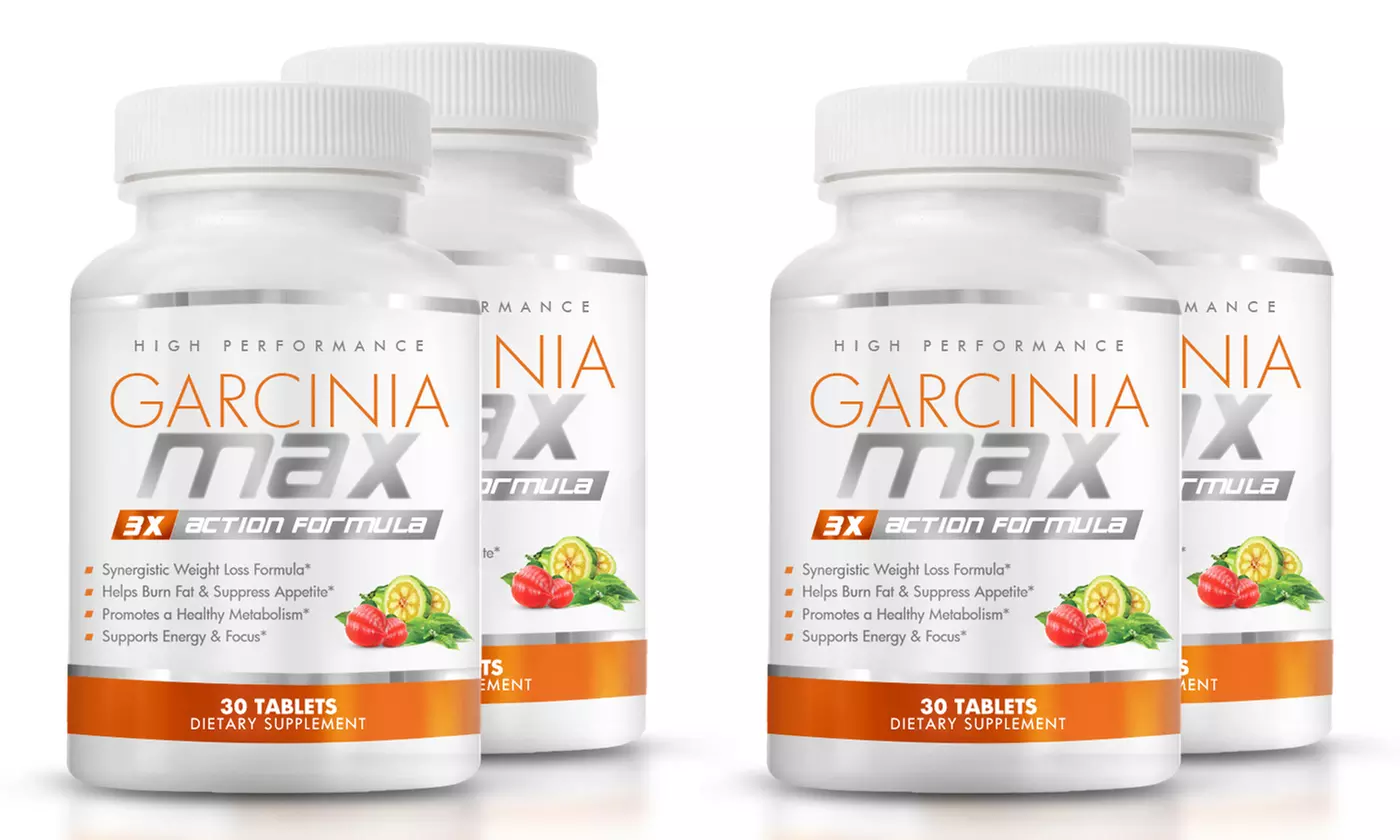 Garcinia Max - Weight Loss & Energy - Action Formula Supplements (4- or 6-pack)
