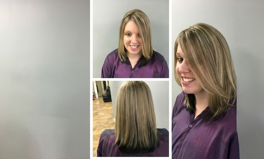 Image 2: Vibrant Color & Style Transformation w/ Haircut, Condition & Blow-dry