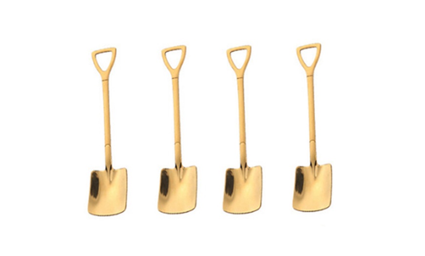 Image 8: Four-Piece Stainless Steel Shovel Spoon Set