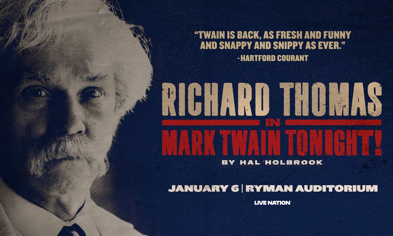 Richard Thomas in Mark Twain Tonight! - Up to 44% Off