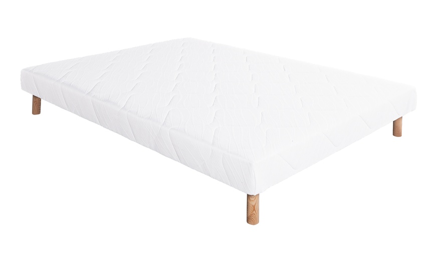Image 9: Ensemble matelas Iris mousse ferme 20 cm sommier 13 cm LUXURY LITERIE