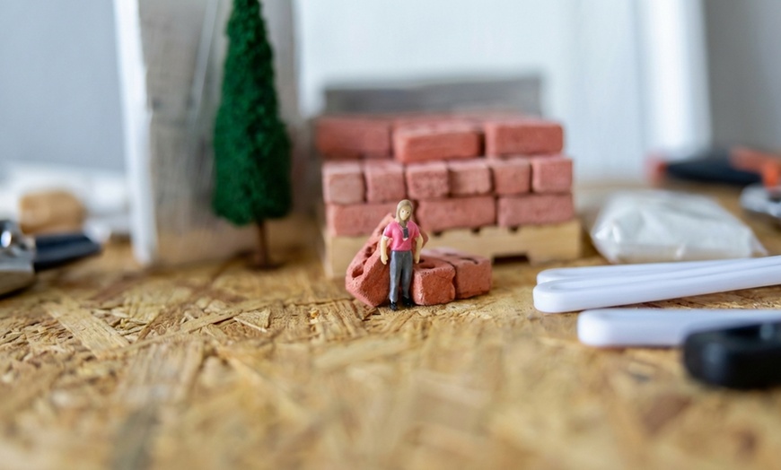 Image 8: Miniature Build Party Zen Garden/Wall Build (Up to 10 Participants)