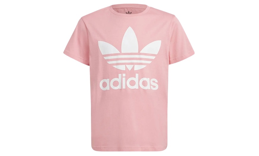 Image 26: Adidas Boys' Unisex Cotton Crew Neck Short Sleeve T-Shirt