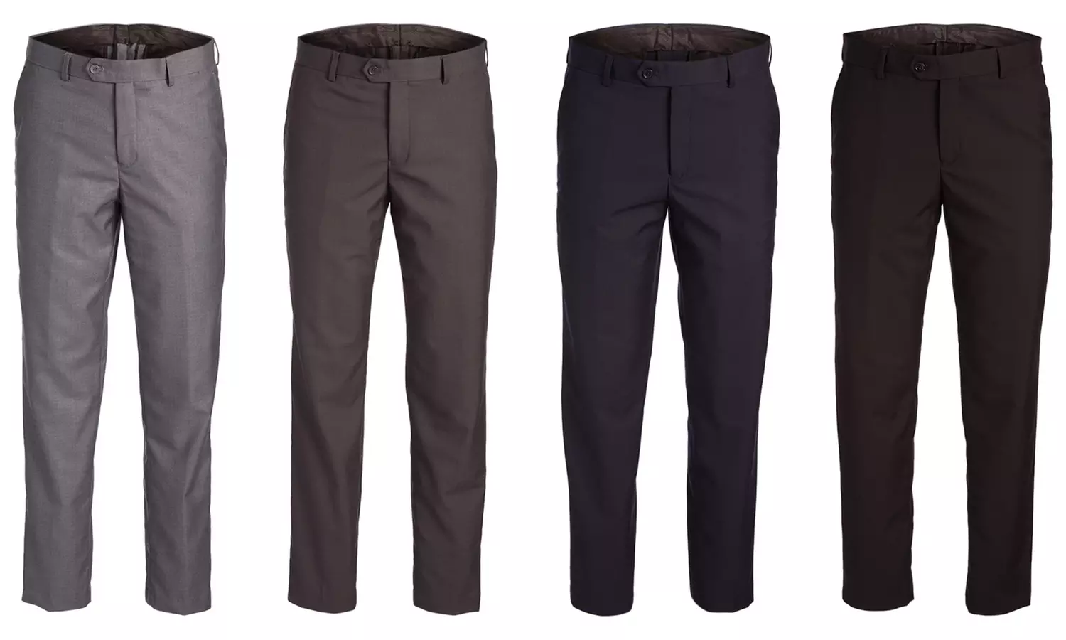 Dolce Roma Men's Modern-Fit Solid Dress Pants in Extended Sizes (Size 40-50) - Primary Image