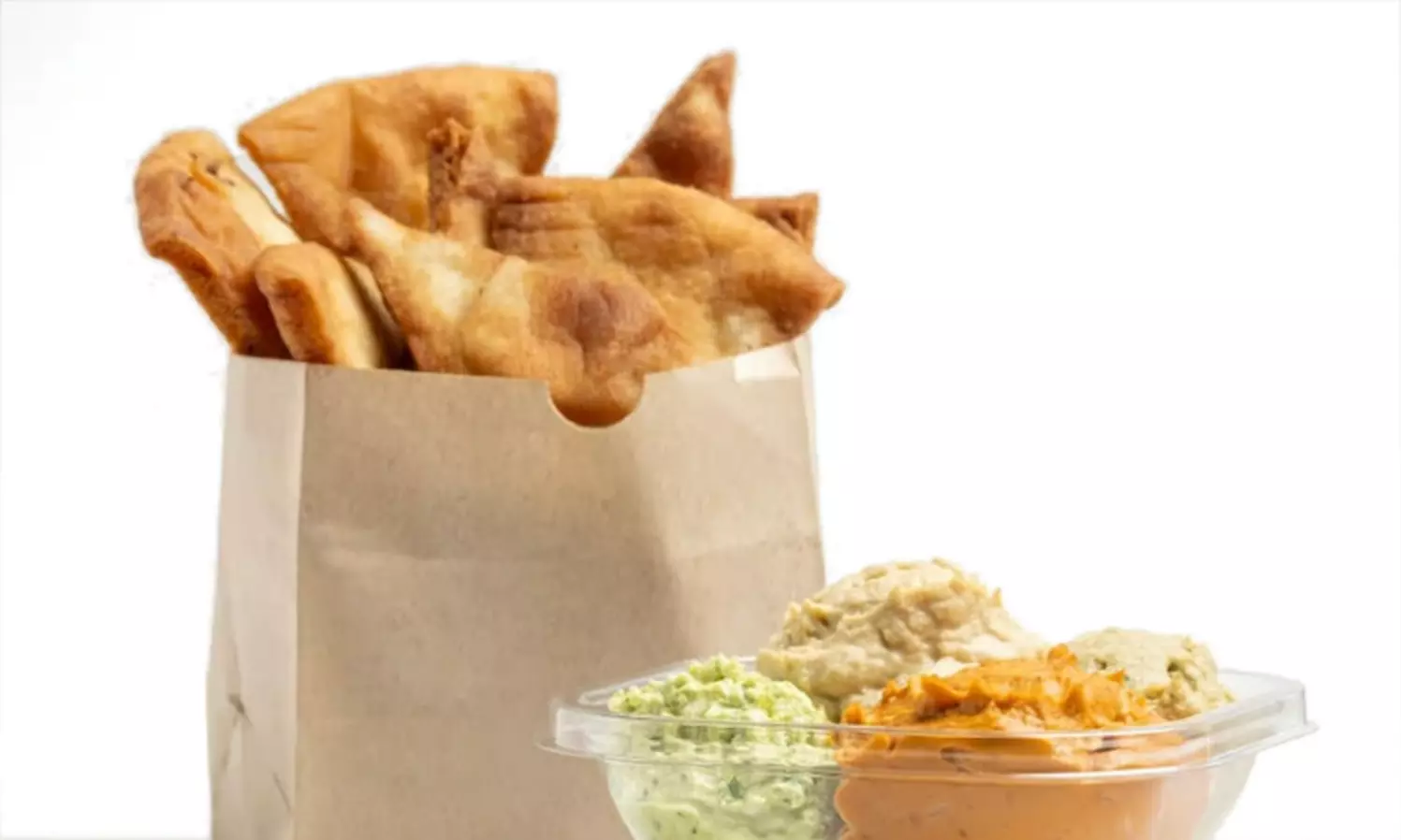 $20 or $40 to Spend, $13.50 for a Small Bowl, Pita Chips, Fries & More