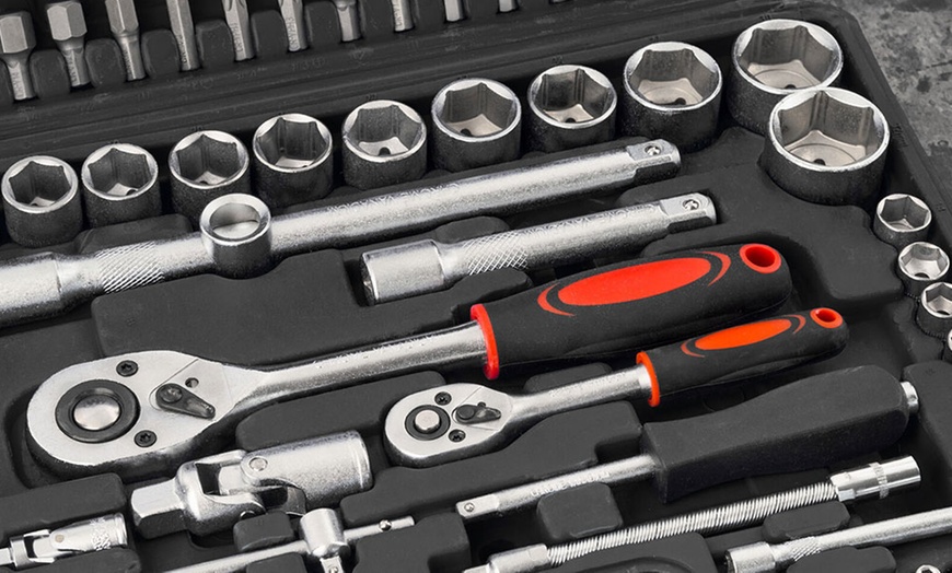 Image 5: 94-Piece Socket/Screwdriver Set