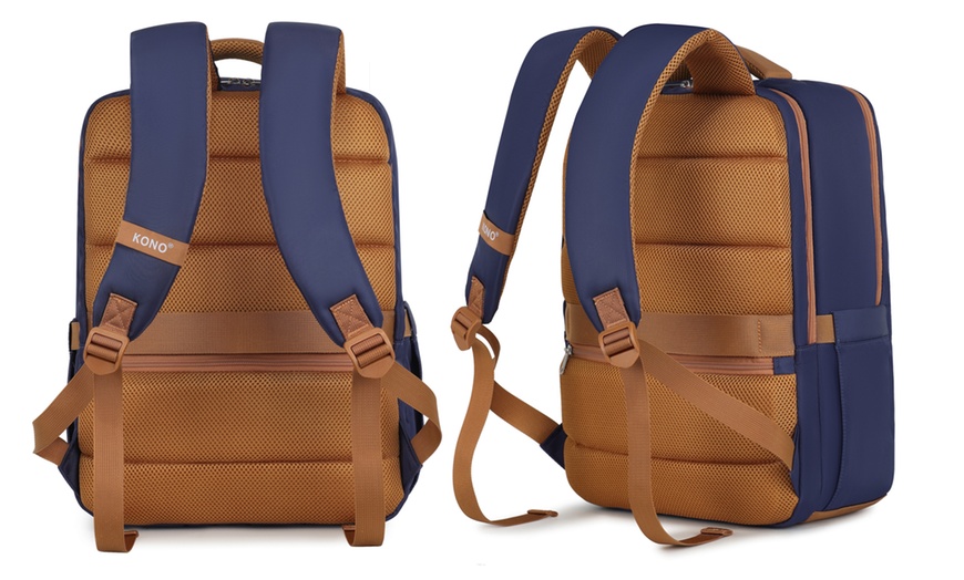 Image 25: Sac à dos pour ordinateur portable avec chargement USB