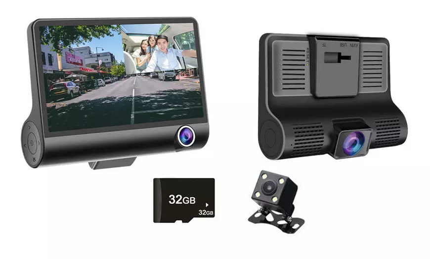 Image 2: Caméra Dash Cam Triple Vision