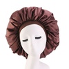 Image 6: Extra Large Long Hair Care Satin Bonnet Cap Night Sleep Hat Head Wrap Cover