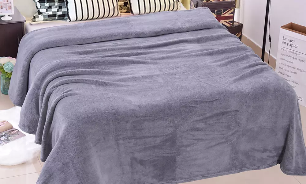 JML Soft Lightweight Plush Flannel Blanket for Bed/Sofa,King/Queen Size