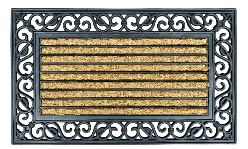 Image 2: Coir and Rubber Backed Non-Slip Outdoor Doormat