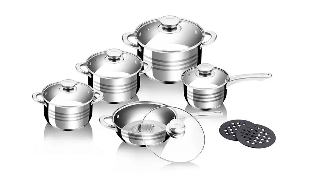 Batterie de cuisine 12 pièces inox Royalty Line