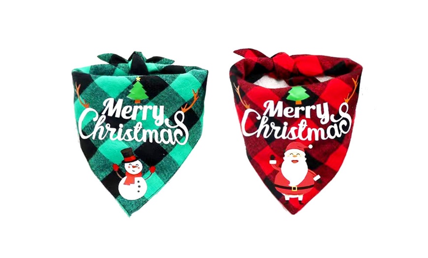 Image 4: Christmas Dog Scarf