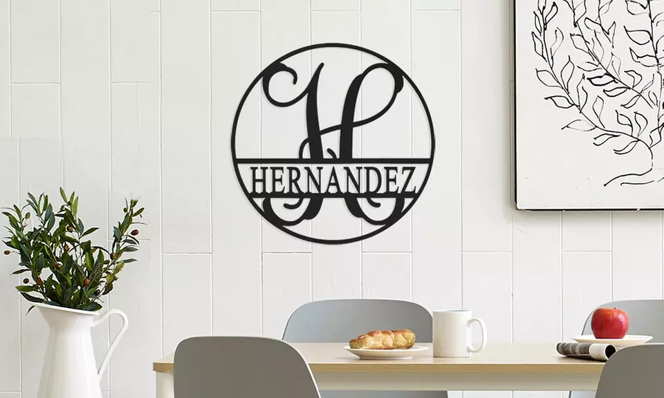 Custom Circle Monograms with Name for Personalized Decor