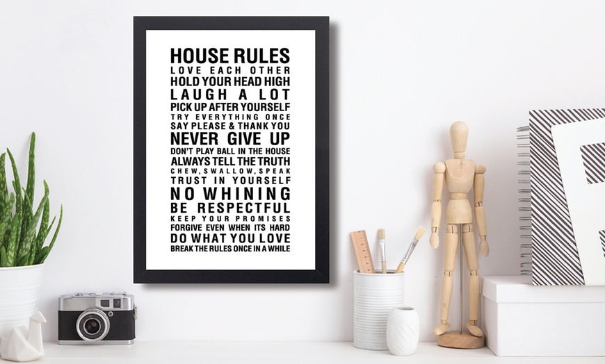 House Rules Print | Groupon