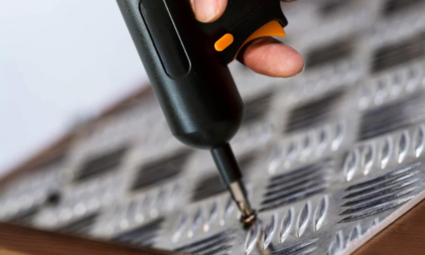 Image 3: Akku-Mini-Bohrschrauber mit Bohrspitzen- und Mini-Schrauberbits-Set